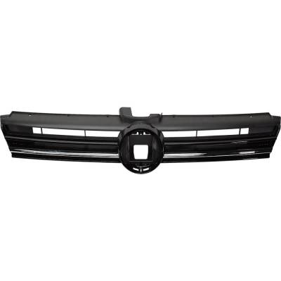 Rareelectrical - New Textured Black Grille Assembly Compatible With Volkswagen Golf Highline 4 Cyl 1.8L Golf