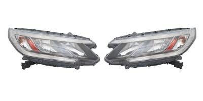 Rareelectrical - New Pair Headlights Compatible With Honda Cr-V Lx 2015-2016 33100-T1w-A11 33150T1wa11 33100T1wa11
