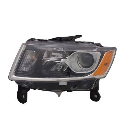 Rareelectrical - New Left Headlight Compatible With Jeep Grand Cherokee 3.0L 3.6L 2014-2016 68110997Af Ch2502247
