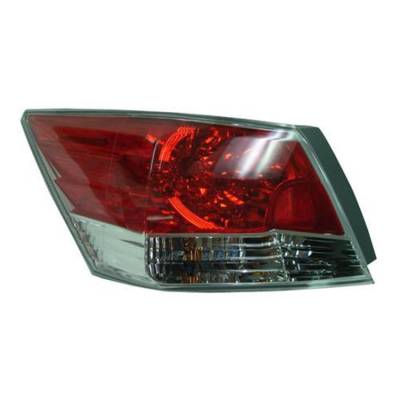 Rareelectrical - New Left Tail Light Compatible With Honda Accord Sedan 2008-2012 Ho2800172 33550-Ta0-A01 33550Ta0a01