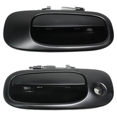 Rareelectrical - Front Driver And Passenger Side Exterior Door Handle Compatible With 2006-2010 Dodge Charger Dodge
