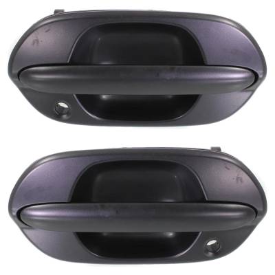Rareelectrical - Front Left And Right Exterior Door Handle Compatible With 1999-2004 Honda Odyssey Textured Black