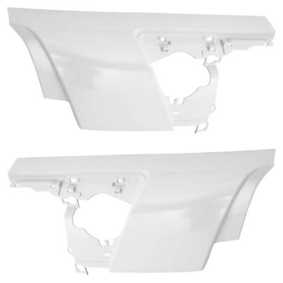 Rareelectrical - New Pair Of Cab Corner Repair Panel Compatible With Isuzu Npr Base 4 Cyl 5.2L Nrr Base 4 Cyl 5.2L