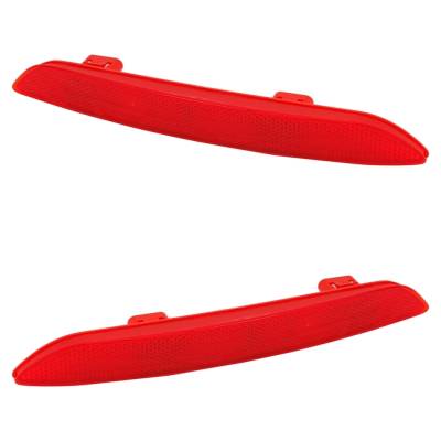 Rareelectrical - New Rear Left And Rear Right Bumper Reflector Compatible With Honda Civic Lx 4 Cyl 2.0L Civic Sport