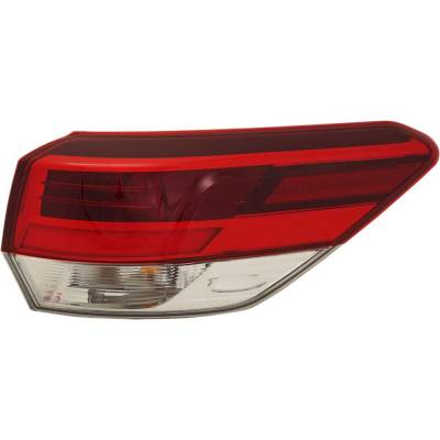 Rareelectrical - Tail Light Compatible With 2018-2019 Toyota Highlander 2.7L 3.5L I4 Right Passenger Side Led
