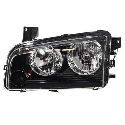 Rareelectrical - New Left Halogen Headlight Compatible With Dodge Charger Srt8 Super Bee 2007-2010 By Part Number