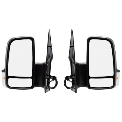 Rareelectrical - New Door Mirrors Pair Fits Mercedes Benz Sprinter 2500 10-14 Mb1320114 Mb1321114