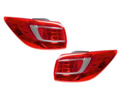 Rareelectrical - New Pair Of Outer Tail Lights Compatible With Kia Sportage 2011-13 92402 3W020 924023W020