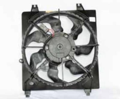 Rareelectrical - New Engine Cooling Fan Assembly Compatible With 2007-2009 Hyundai Santa Fe 2.7L V6 2656Cc