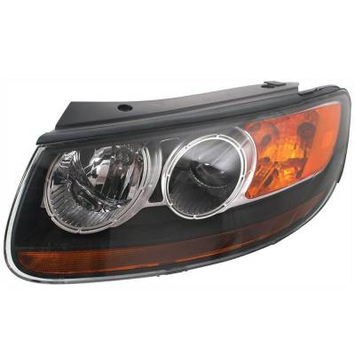 Rareelectrical - New Left Headlight Compatible With Hyundai Santa Fe Gl Sport Utility 4 Door 3.3L 2007 2008 2009 By