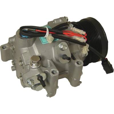 Rareelectrical - New 7-Groove Pulley A/C Compressor Compatible With Honda Civic Ex-L 4 Cyl 1.8L Civic Ex 4 Cyl 1.8L