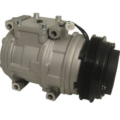 Rareelectrical - New 4-Groove Pulley A/C Compressor Compatible With Toyota T100 One-Ton Dlx 6 Cyl 3.4L Tacoma Sr5 6