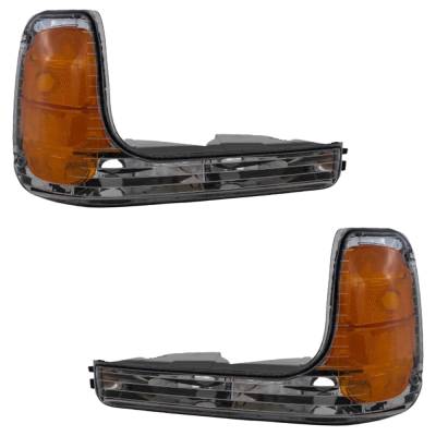 Rareelectrical - New Pair Of Parking Light Compatible With Cadillac Gmc Yukon Denali Escalade Base 8 Cyl 5.7L
