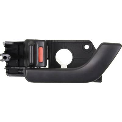 Rareelectrical - Front Left (Driver Side) Interior Door Handle Fits 2003-2008 Hyundai Tiburon Black With Lock Button