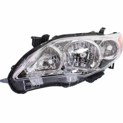Rareelectrical - New Headlight Compatible With 2011-2013 Toyota Corolla 1.8L I4 Left Driver Side Halogen Rept100374