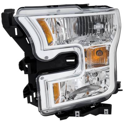 Rareelectrical - Headlight Compatible With 2015-2017 Ford F-150 3.5L 2.7L V6 Ti-Vct Left Driver Side Halogen