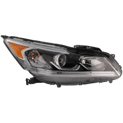 Rareelectrical - Headlight Compatible With 2016-2017 Honda Accord 2.4L 3.5L I4 K24w J35y Lfa Right Passenger Side