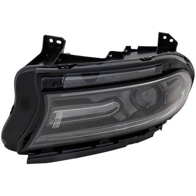 Rareelectrical - Headlight Compatible With 2018-2021 Dodge Charger 3.6L 5.7L V6 Hellcat Left Driver Side Halogen