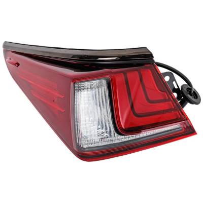 Rareelectrical - New Left Outer Tail Light Compatible With Lexus Es350 Base 6 Cyl 3.5L Es250 Base 4 Cyl 2.5L Es350