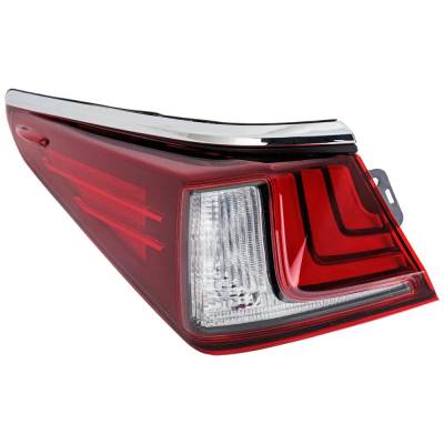 Rareelectrical - New Left Outer Tail Light Compatible With Lexus Es250 Luxury 4 Cyl 2.5L Es350 Signature 6 Cyl 3.5L