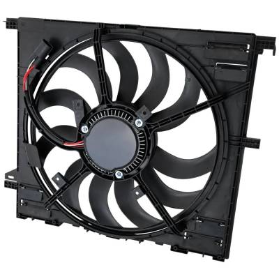 Rareelectrical - Single Cooling Fan Assembly Compatible With Alfa Romeo Giulia Quadrifoglio 6 Cyl 2.9L 2020-2024