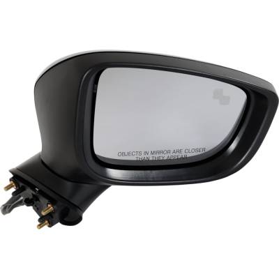 Rareelectrical - Passenger Side Door Mirror Compatible With 2016-2023 Cx-9 2017-2023 Cx-5 Power Paintable Manual