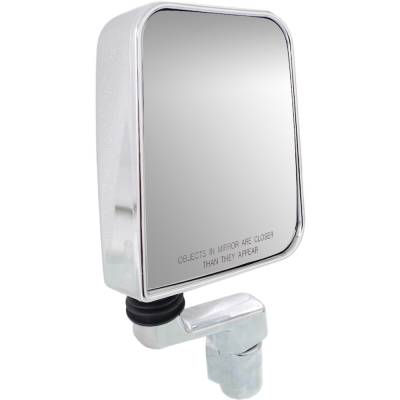 Rareelectrical - Side Mirror Compatible With 1987-2002 Jeep Wrangler Right Passenger Side Replaces 55027208-Pfm