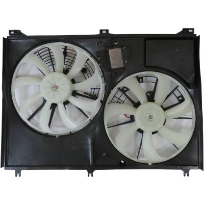 Rareelectrical - New Dual Radiator And Condenser Fan Compatible With Toyota Highlander Le Plus Limited Platinum Se