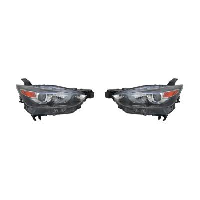 Rareelectrical - New Pair Of Headlights Fits Mazda Cx-3 2016-2017 Db4n-51-0K0 Db4n510k0 Ma2518173