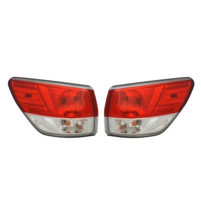 Rareelectrical - New Pair Of Outer Tail Lights Compatible With Nissan Pathfinder 13-15 Ni2805101 26550-3Ka0a