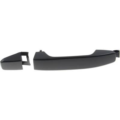 Rareelectrical - Left Rear Exterior Door Handle Compatible With 2015-2022 Gmc Canyon Chevrolet Colorado Smooth Black