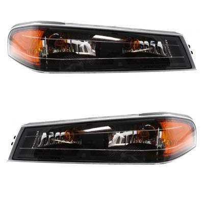 Rareelectrical - New Pair Of Turn Signal Lights Compatible With Gmc Canyon 2004-2011 2012 22876078 Gm2521189 22876077