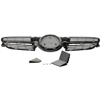 Rareelectrical - New Primed Black Grille Assembly Compatible With Mercedes Benz Slk280 Base 6 Cyl 3.0L Slk350 Base 6