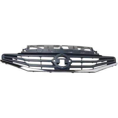 Rareelectrical - New Gray Grille Assembly Compatible With Nissan Versa Note S 4 Cyl 1.6L Versa Note Sv 4 Cyl 1.6L S