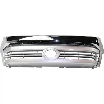 Rareelectrical - New OEM Grade Painted Silver Shell Grille Assembly Compatible With Toyota Tundra 1794 Edition 8 Cyl