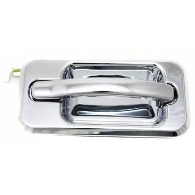 Rareelectrical - Front Passenger Side Exterior Door Handle Compatible With 2003-2009 Hummer H2 Chrome Without Key