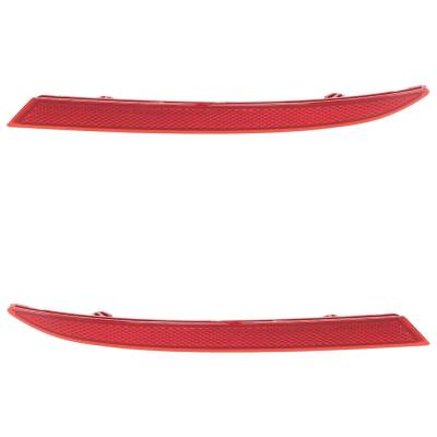 Rareelectrical - New Rear Left And Rear Right Bumper Reflector Compatible With Volkswagen Jetta Tdi Highline 4 Cyl