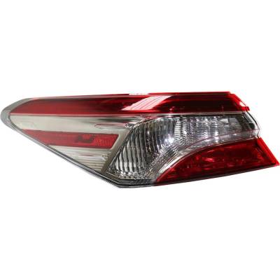 Rareelectrical - Tail Light Compatible With 2018-2019 Toyota Camry 2.5L I4 A25a-Fks A25a-Fxs Left Driver Side Halogen