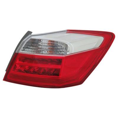 Rareelectrical - Tail Light Assembly Left Driver Side Compatible With 2013-2015 Honda Accord Touring Sedan Ex-L
