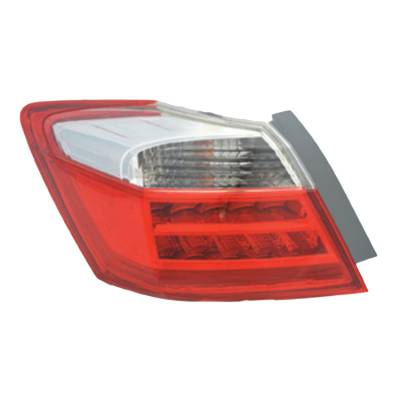 Rareelectrical - Tail Light Assembly Left Driver Side Compatible With 2013-2015 Honda Accord Hybrid Touring Sedan