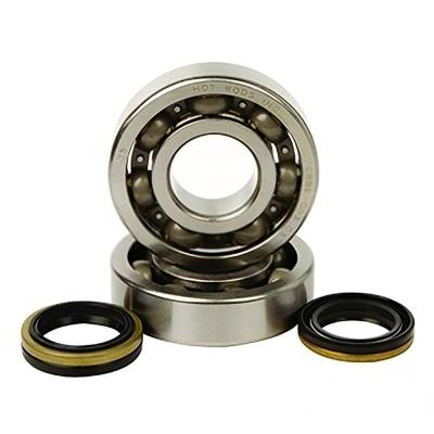 Rareelectrical - New Crankshaft Main Bearing And Seal Kit Compatible With 2005-2008 Suzuki Rm250 249Cc 2-Stroke Reed