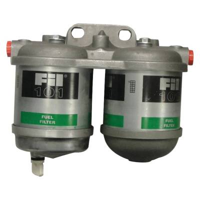 Rareelectrical - Dual Fuel Filter Assembly Compatible With 2600 2610 3600 3610 4600 4610 5600 5610 6610 7610 7710