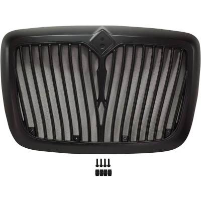 Rareelectrical - New Vertical Bar Grille Assembly Compatible With International Prostar Pro Lf677 6 Cyl 12.4L Prostar