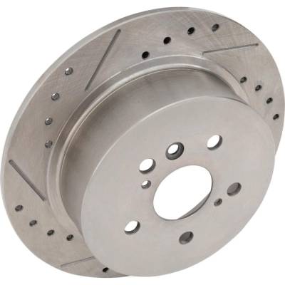 Rareelectrical - New Solid Brake Disc Compatible With Toyota Highlander Plus 4 Cyl 2.7L Highlander Hybrid Limited 6