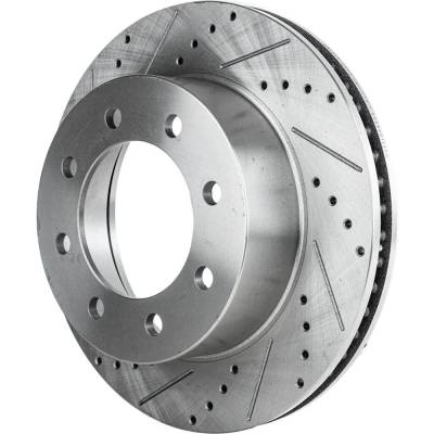 Rareelectrical - New Performance Rotor Brake Disc Compatible With Dodge Ram 3500 Sport 6 Cyl 6.7L Ram 2500 St 10 Cyl