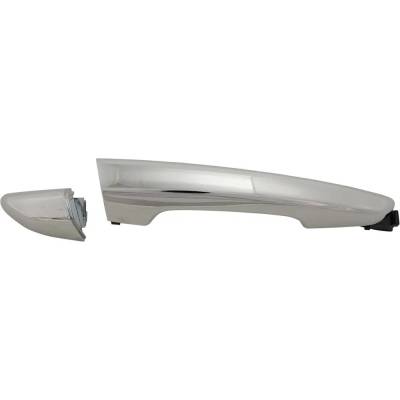 Rareelectrical - Front Passenger Side Exterior Door Handle Compatible With 2015-2019 Hyundai Sonata Chrome Without