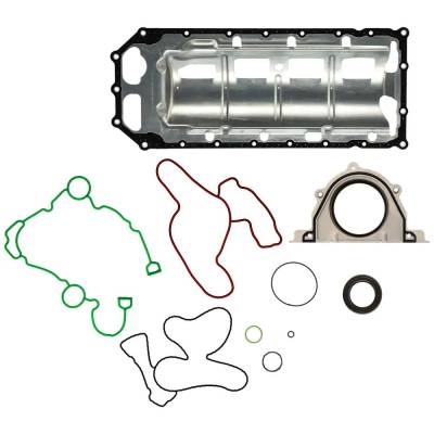 Rareelectrical - New Lower Block Engine Conversion Gasket Set Compatible With Chrysler Dodge Ram Durango Slt 8 Cyl