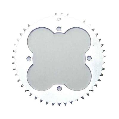 Rareelectrical - Rear Drive Sprocket 47T 420 Chain Steel Compatible With Kawasaki Kx 65 2000-2009 64Cc 2-Stroke