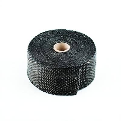 Rareelectrical - Black Exhaust Header Wrap 2 Inch X 100 Foot Roll Compatible With Marine Inboard Sterndrive