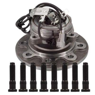 Rareelectrical - Front Hub Bearing Assembly Compatible With 1998-1999 Dodge Ram 2500 4-Lug Abs 515035 Bolt-On Direct